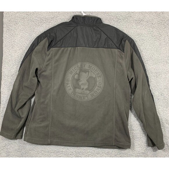 Walt Disney World 1972 Mickey Mouse 1/4 Quarter Zip Fleece Debossed Pullover - Picture 9 of 14